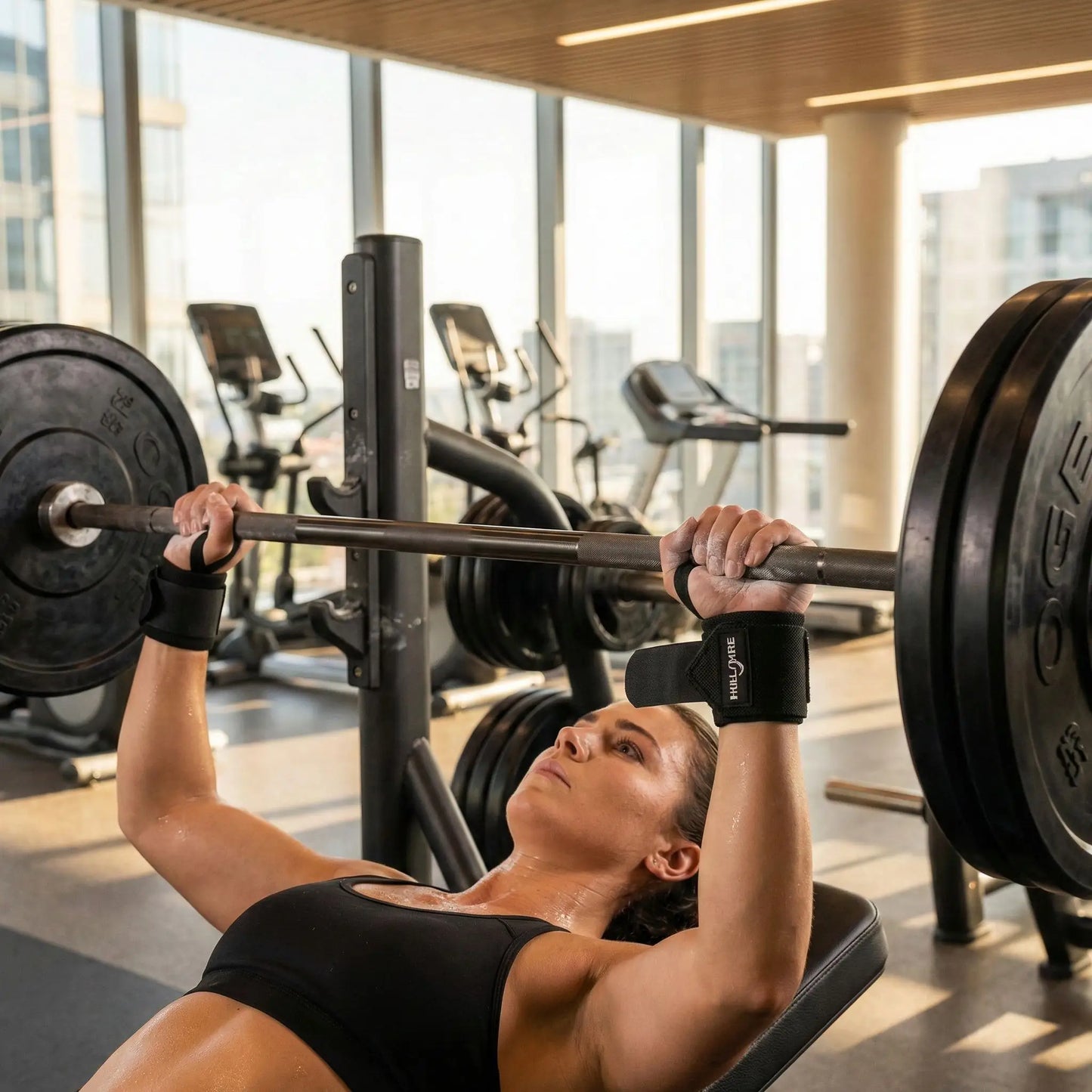 exercice musculation avec sangle de musculation poignet