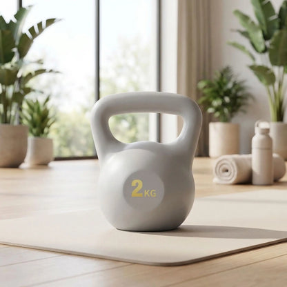 Kettlebell à injection d'eau gris 2 kg