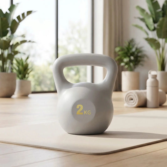 Kettlebell à injection d'eau gris 2 kg