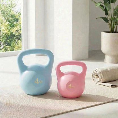 Kettlebells bleu rose 4kg