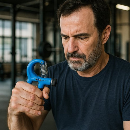 athlète exercice avant bras avec grip for hand
