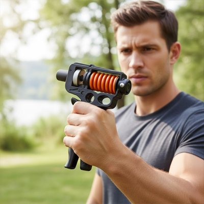 athlète faisant exercice avec grip for hands