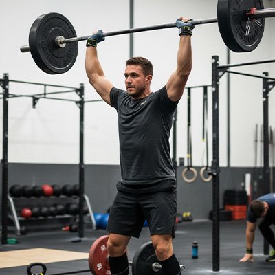 athlete-souleve-poids-avec-sangle-de-tirage