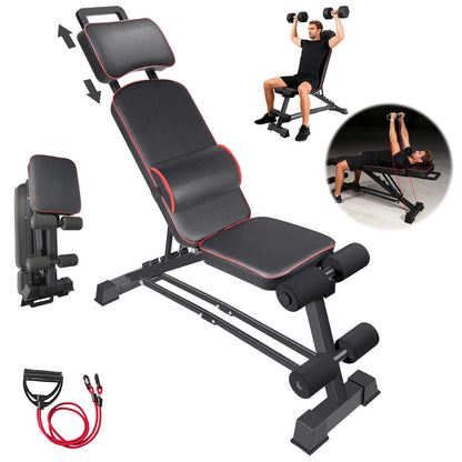 banc de musculation avec deux sangles de suspension