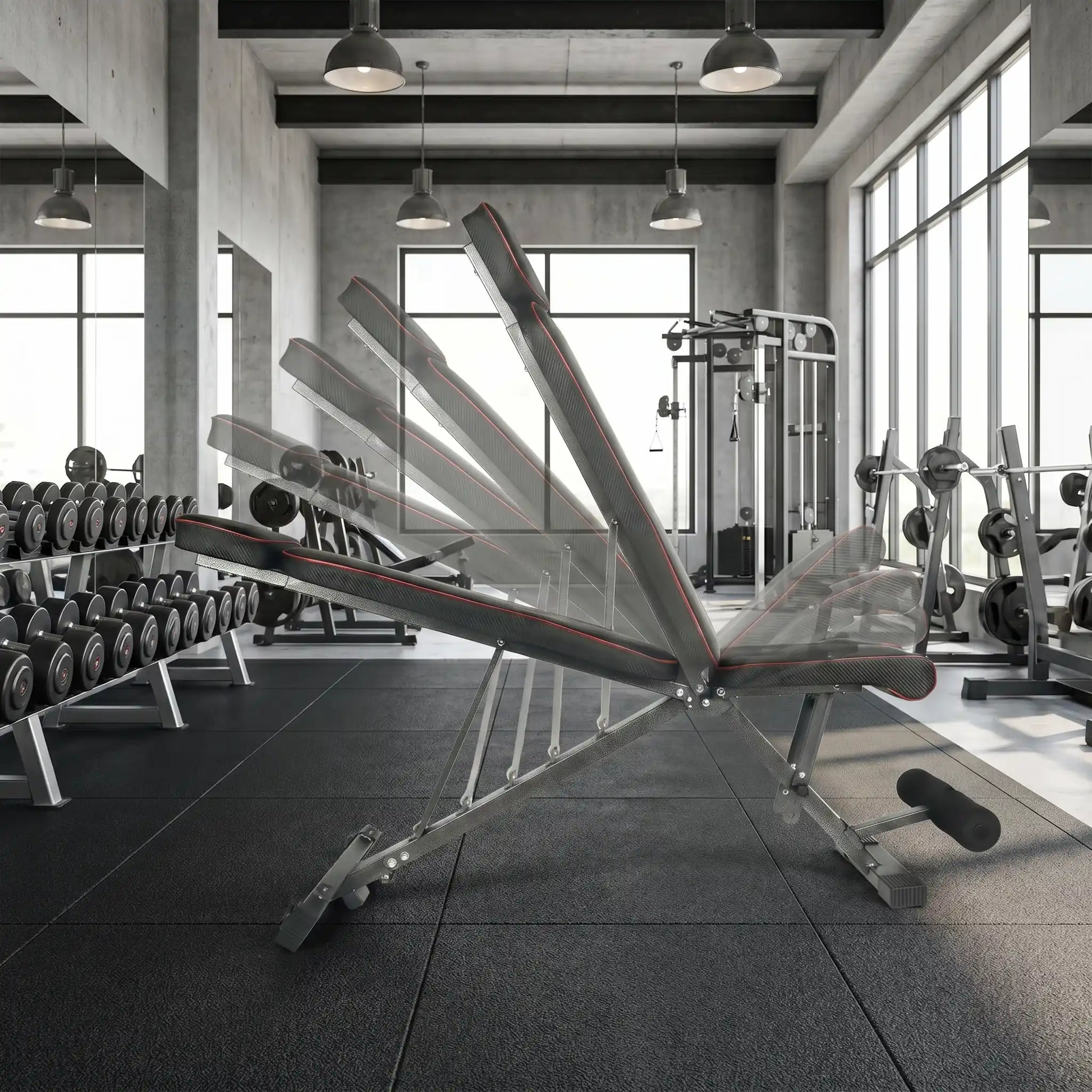 banc de musculation avec plusieurs angles possibles
