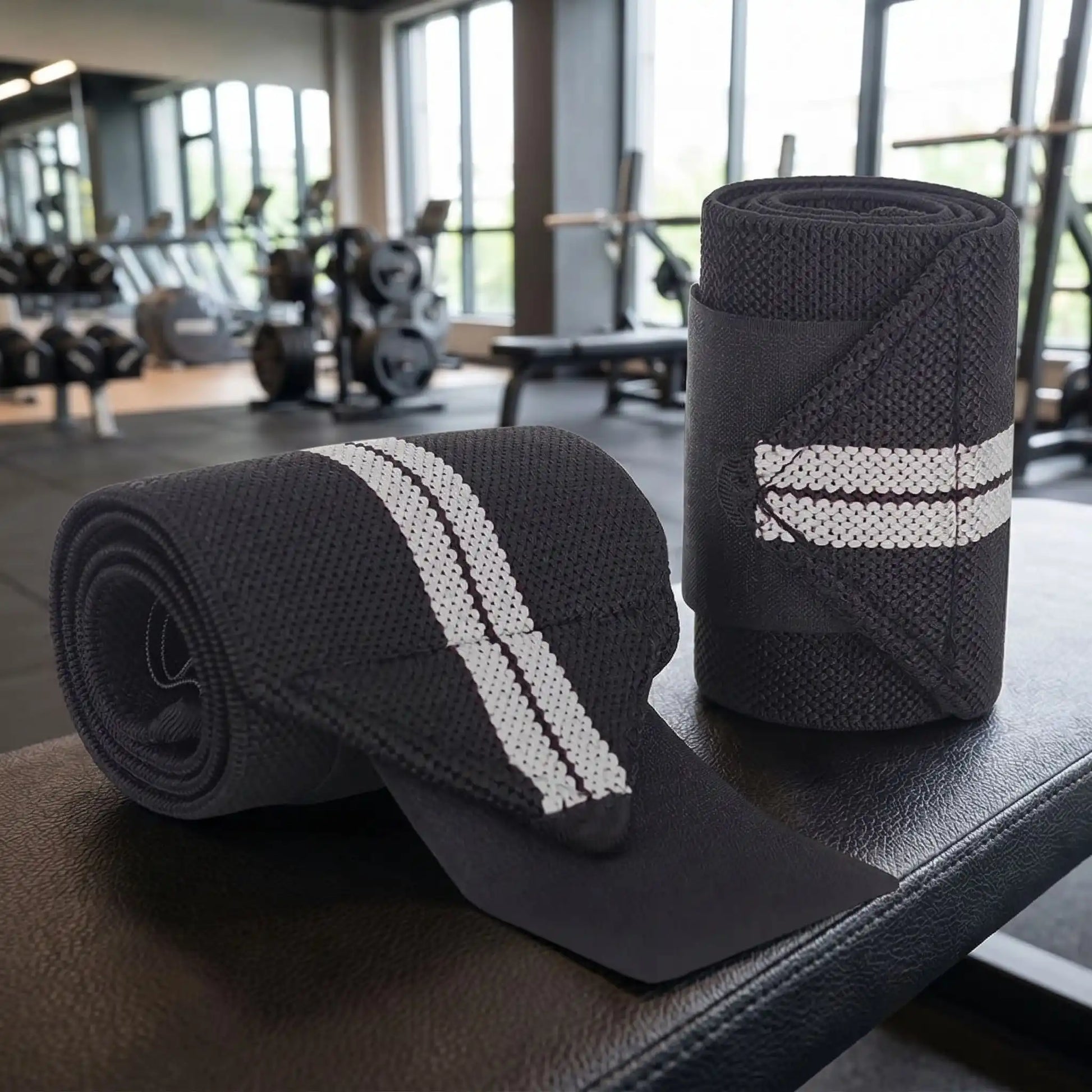 bande de musculation poignet gris-noire