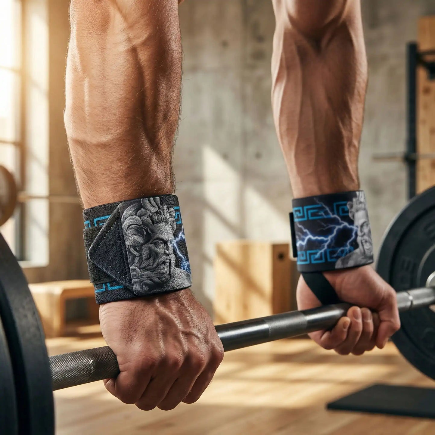 bande de musculation poignet grise
