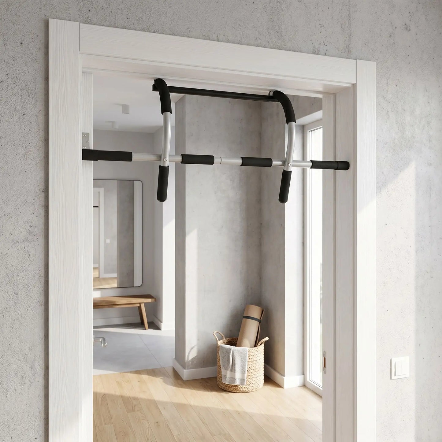 barre de traction sans fixation sur porte