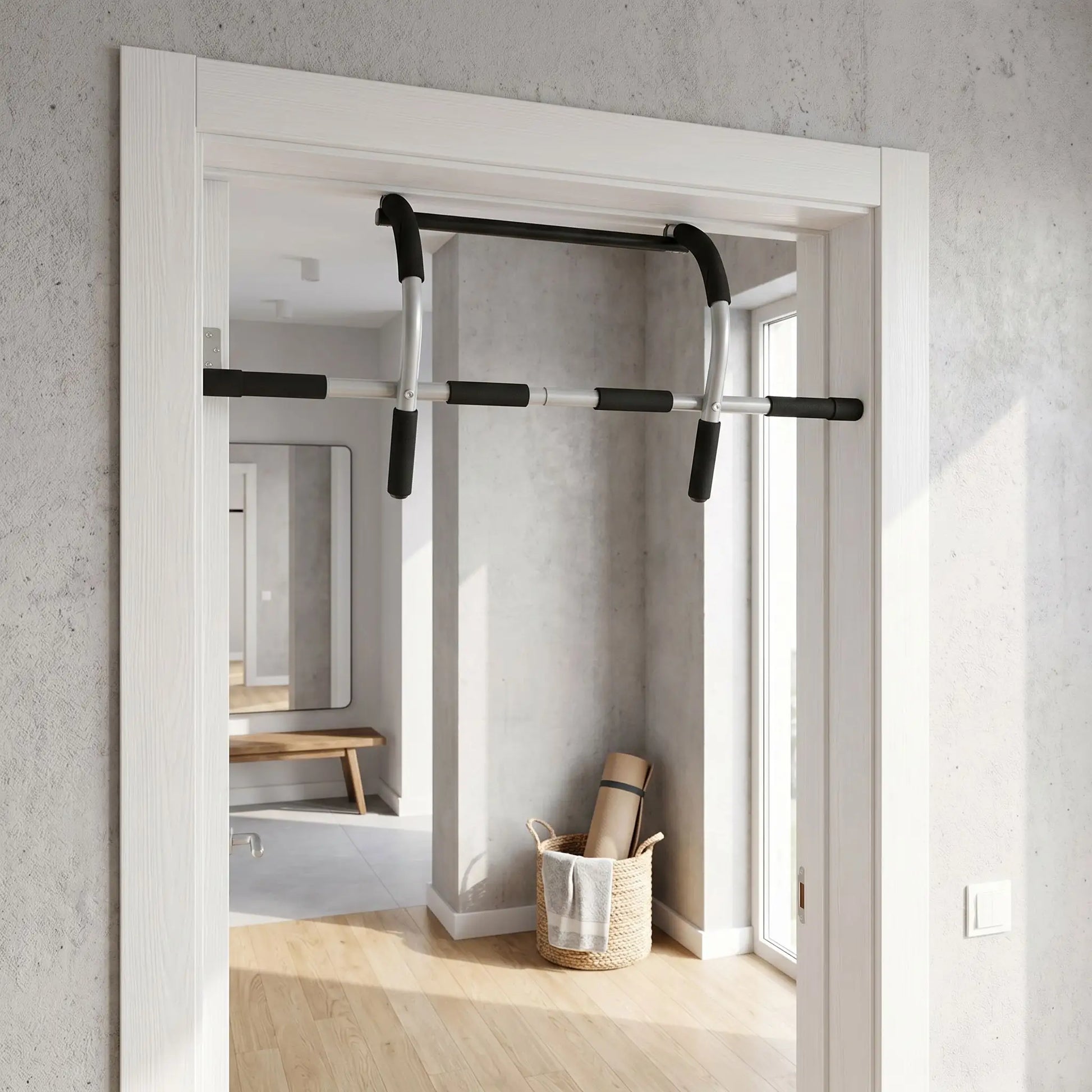 barre de traction sans fixation sur porte