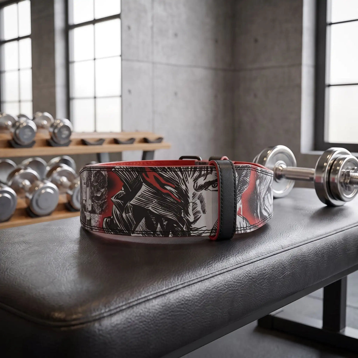ceinture de musculation rouge