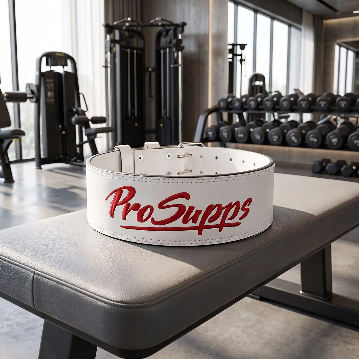 ceinture musculation couleur blanche