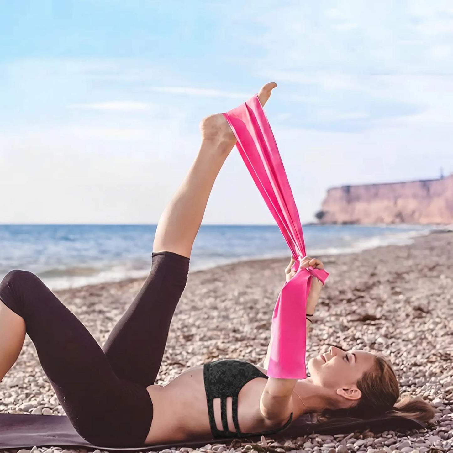 elastique musculation rose