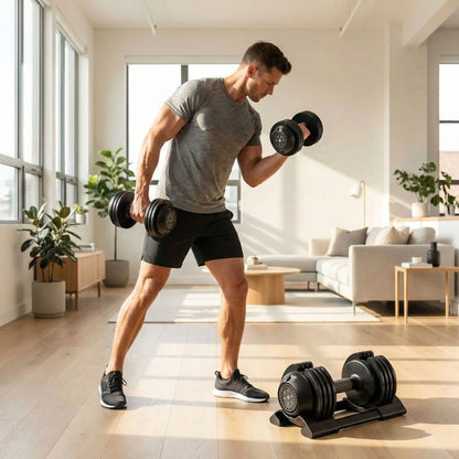 exercice bras avec haltère