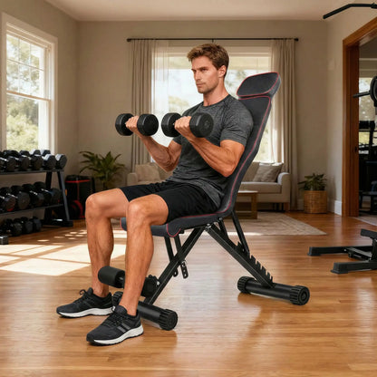 exercice bras sur banc pour musculation