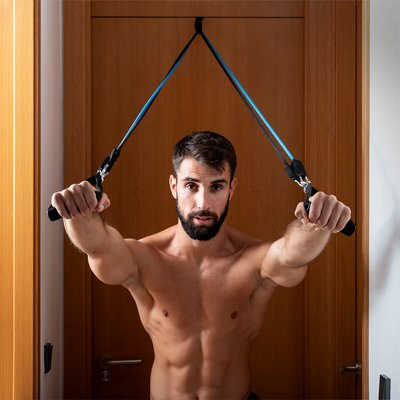 exercice dos avec elastique musculation