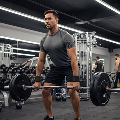 exercice dos avec sangle musculation noire