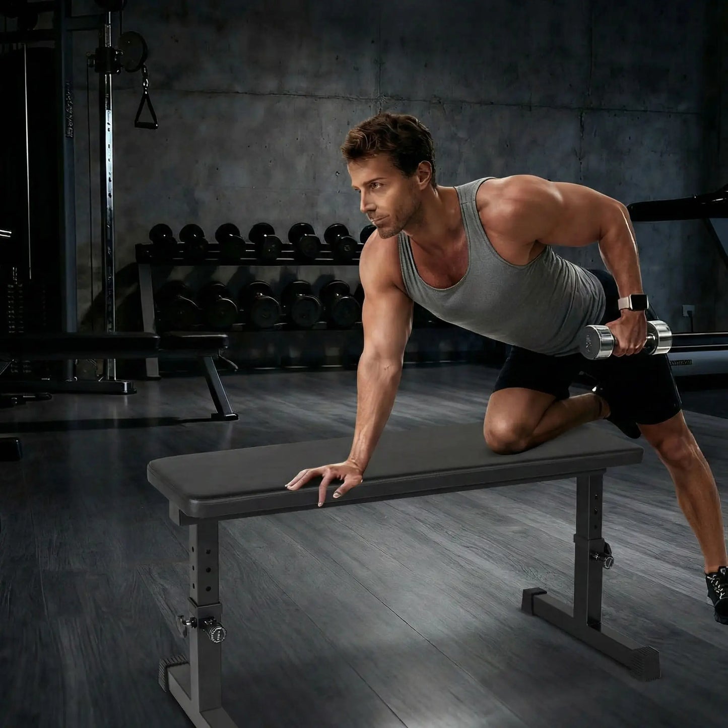 exercice dos sur banc pour musculation