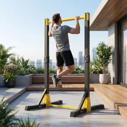 exercice dos sur barre de traction extérieur