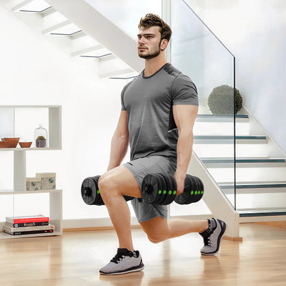 exercice jambes avec haltere reglable