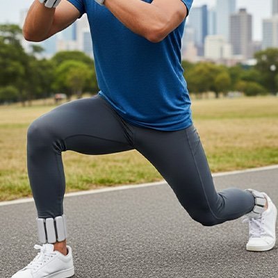 exercice jambes avec poids cheville