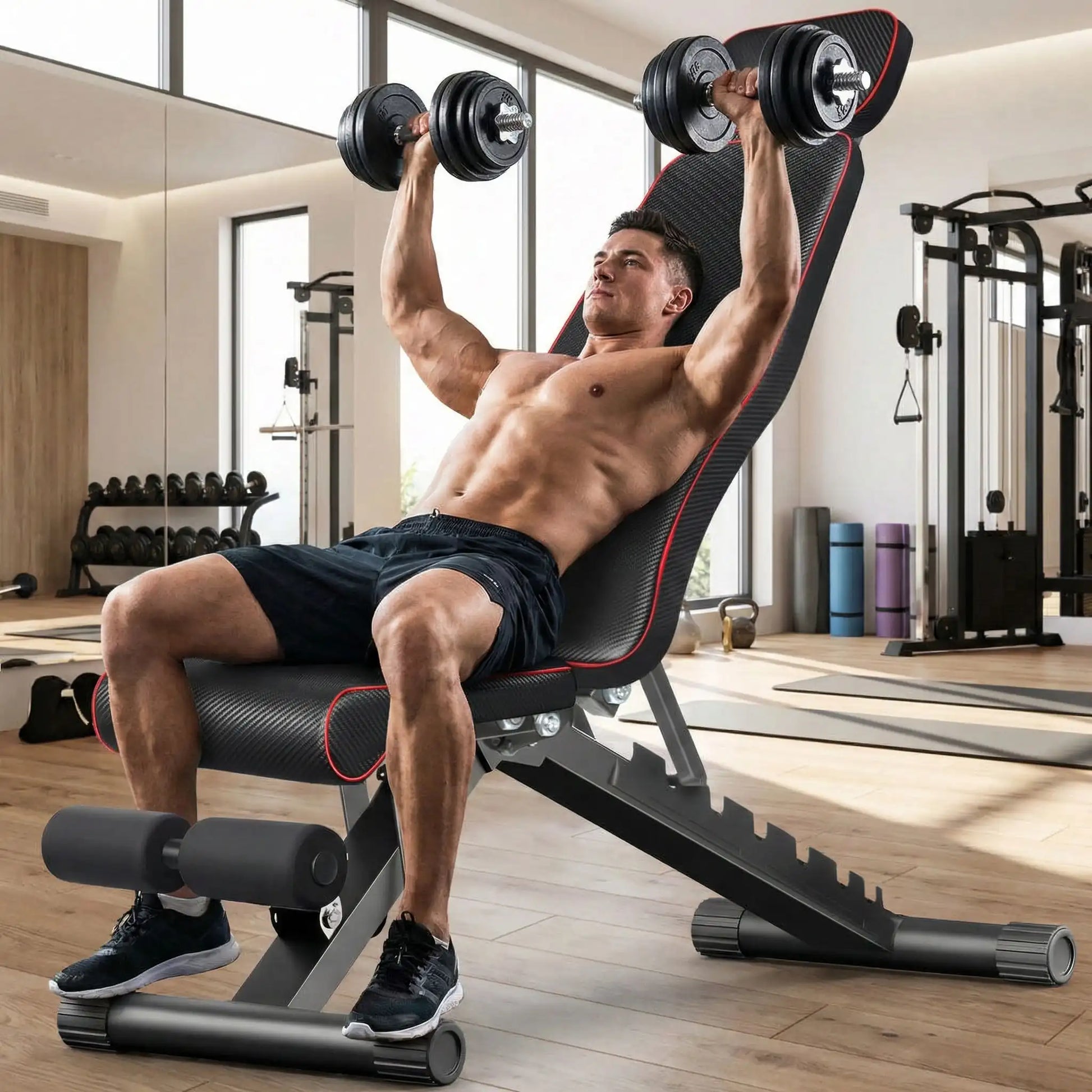 exercice pectoraux sur banc pour musculation
