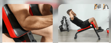 exercices abdos et bras sur banc pour lombaires