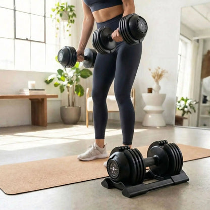 femme exercice avec haltère