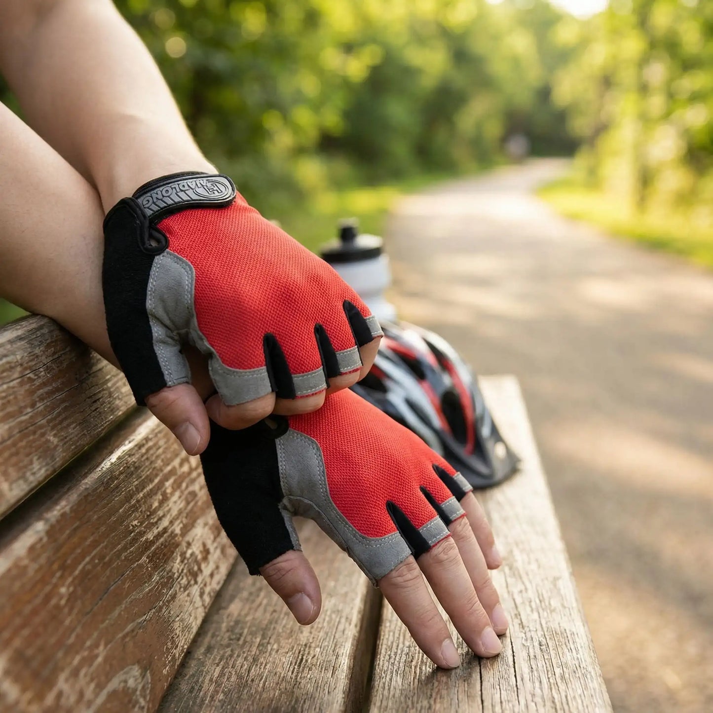 gant musculation Ultra-Confort rouge