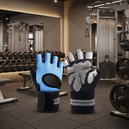 gant pour musculation bleu