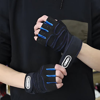 Gants pour la musculation bleu foncé