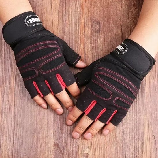 Gants pour la musculation rouge