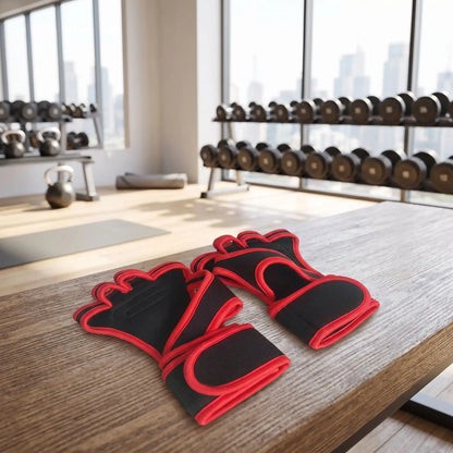 gants pour la musculation rouge