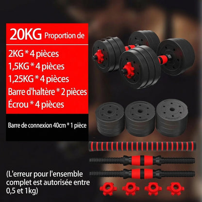 HALTERE REGLABLE | Ajustable 10-25kg