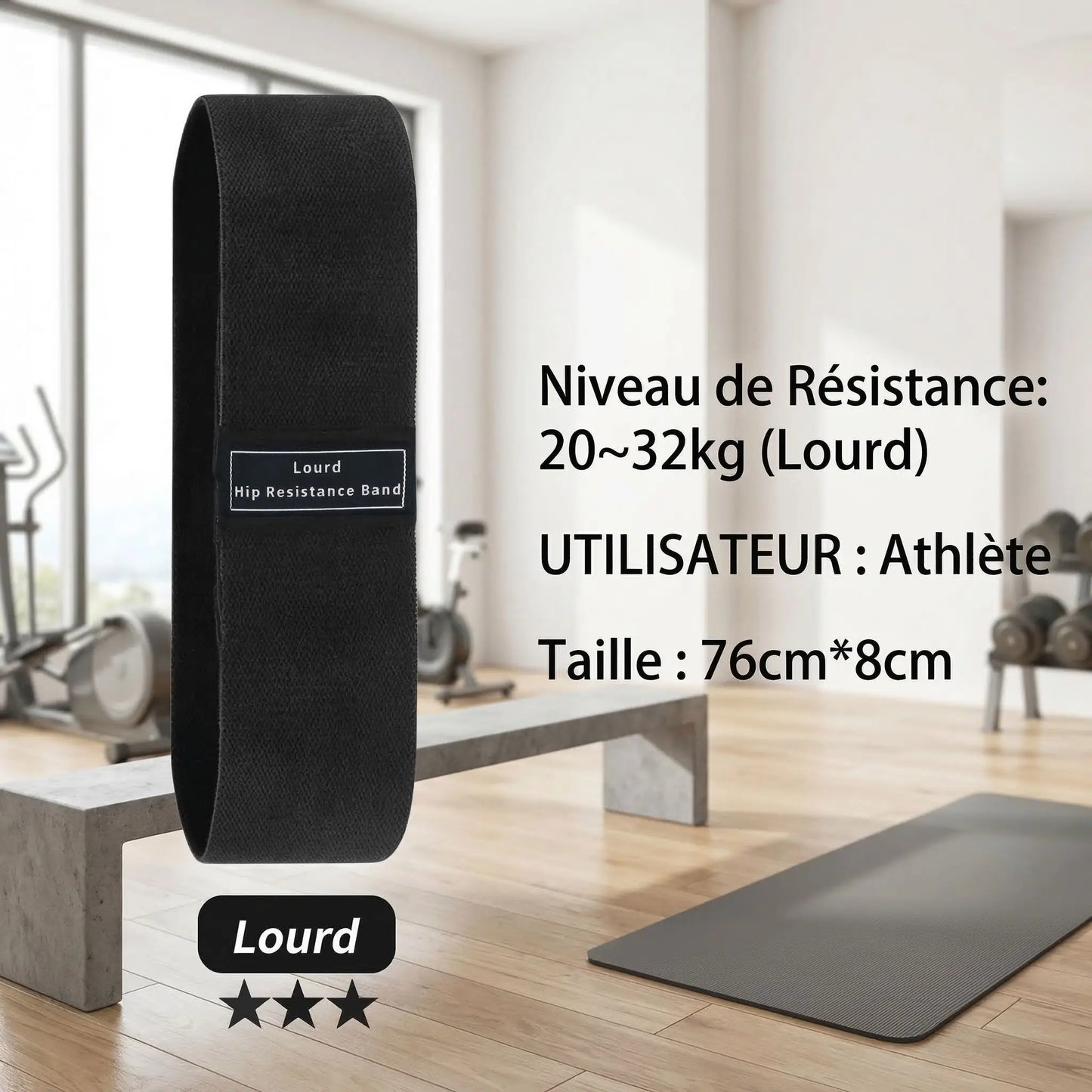 Elastique musculation | Résistance Progressive Pro
