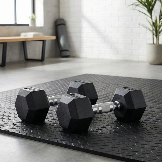 haltère hexagonale