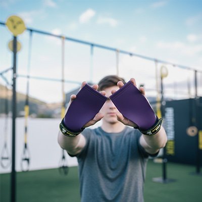 homme avec sangle de tirage