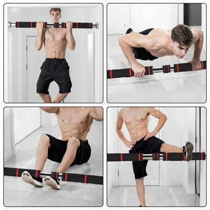 plusieurs exercices sur barre de traction sans fixation