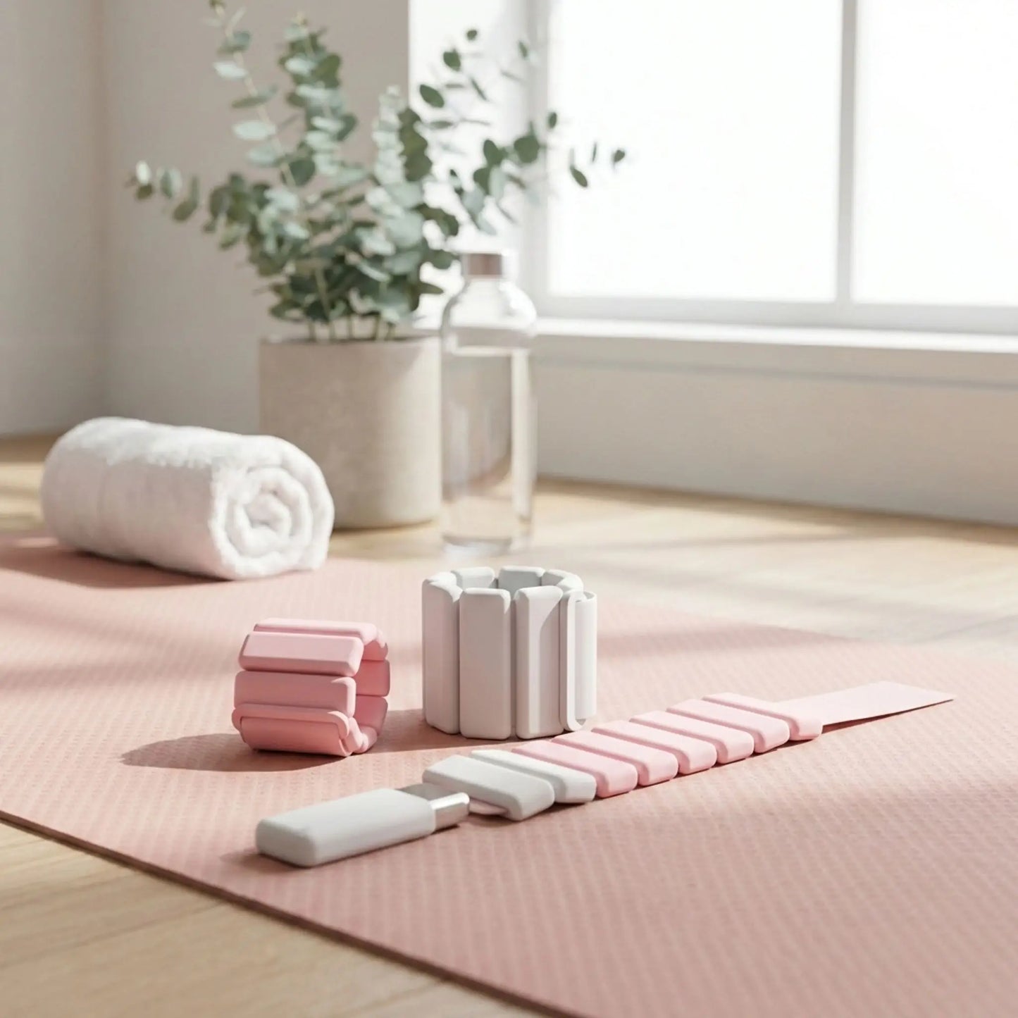 poids cheville rose et gris