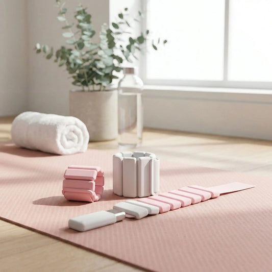 poids cheville rose et gris