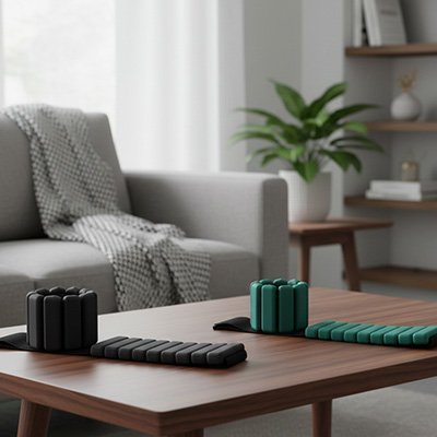 poids cheville vert et noire