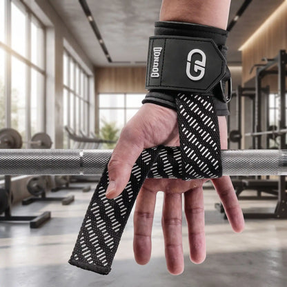 prise de barre avec sangle tirage muscu