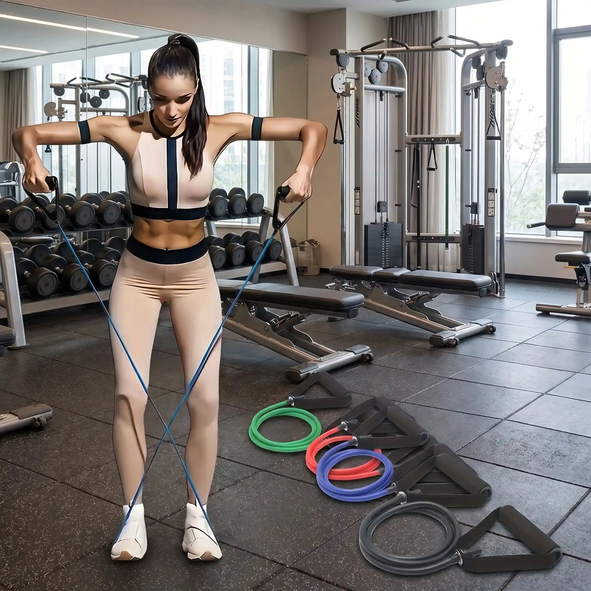 quatre elastique musculation