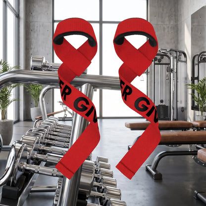 sangle pour musculation rouge