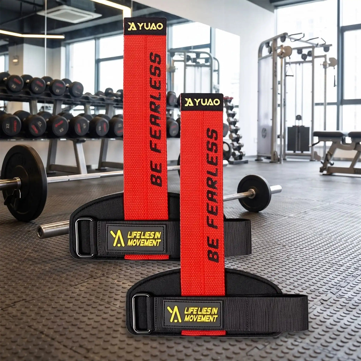 sangle tirage muscu rouge