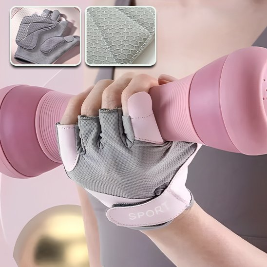 soulève de poids avec gants de musculation